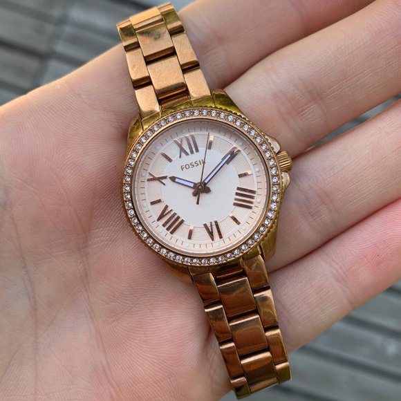 Fossil Women's AM4578 Cecile Small Rose Gold-Tone - Picture 2 of 5